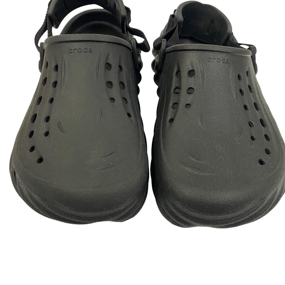 Crocs Echo Slip on Clogs Shoes Chunky Trendy Black 207837 Women’s 7 - Picture 2 of 10
